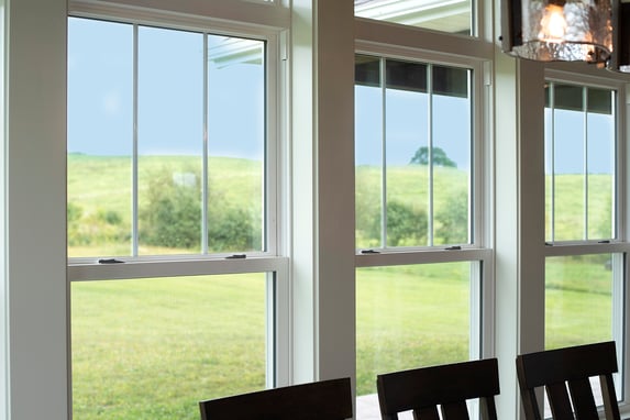 Endure Double Hung Windows - Dining Room - Internal Grids