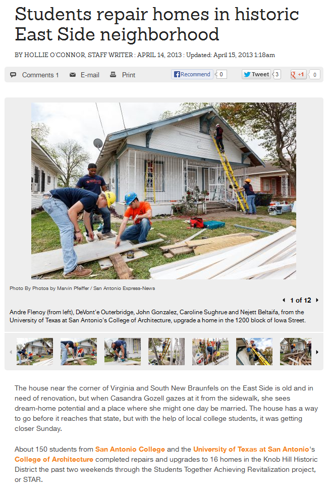 Students Refurbish Homes by Repairing Sidings & Windows in San Antonio ...