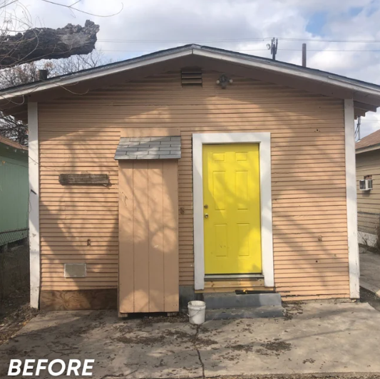 yellow door