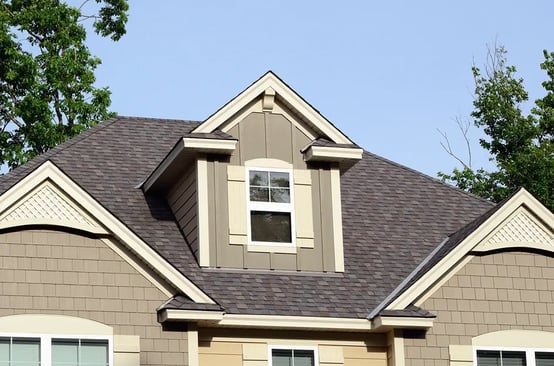 house with architectural shingles