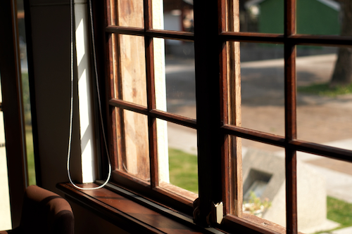 wood window